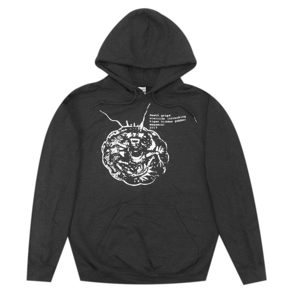 Crouching Black Pullover Hoodie