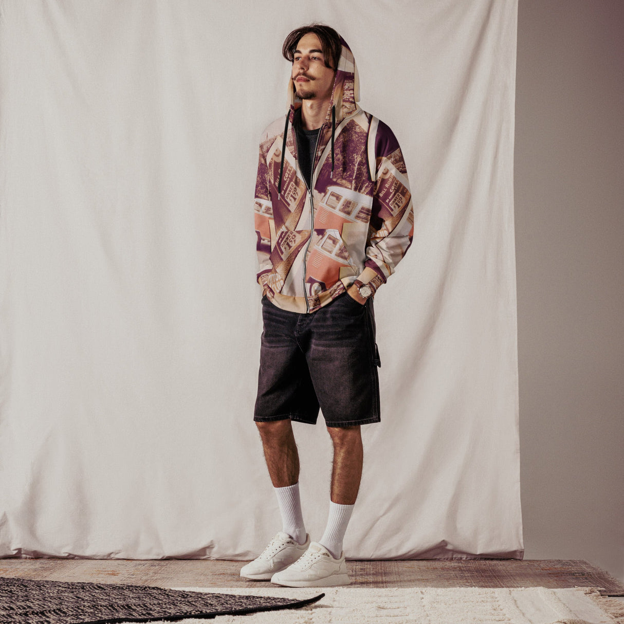 Unisex zip hoodie--UZH06