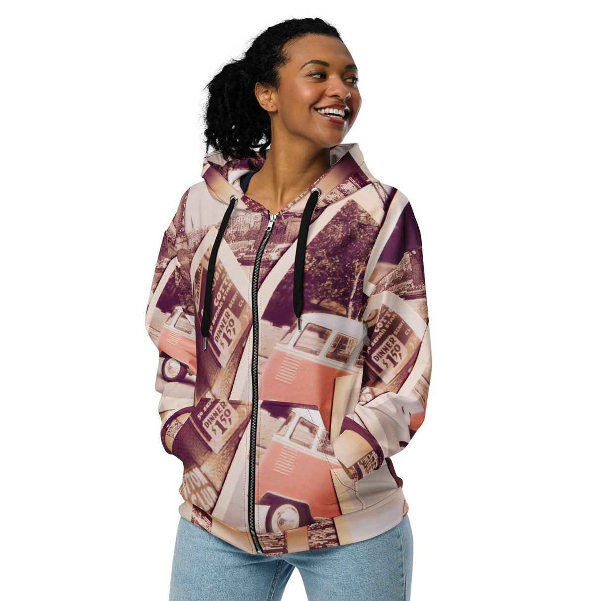 Unisex zip hoodie--UZH06