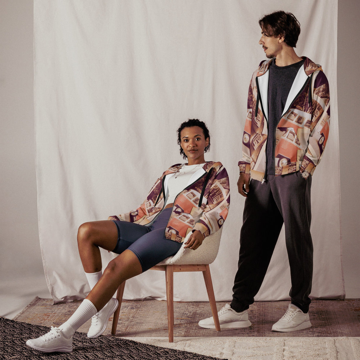 Unisex zip hoodie--UZH06