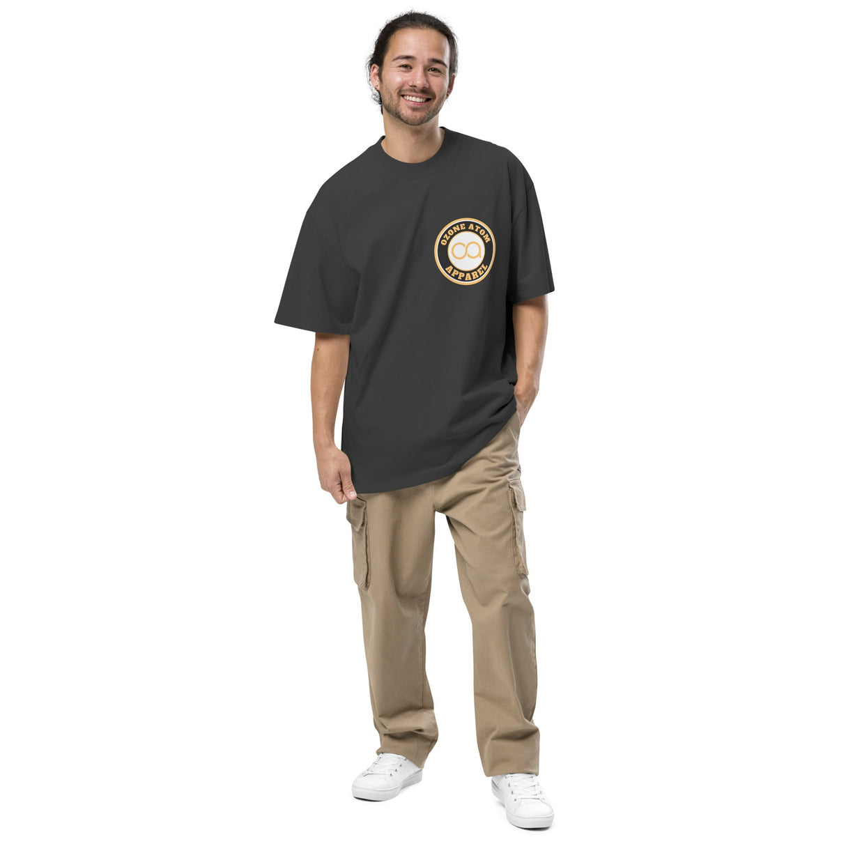 Unisex oversized faded t-shirt with back print 4 colors--MBT056